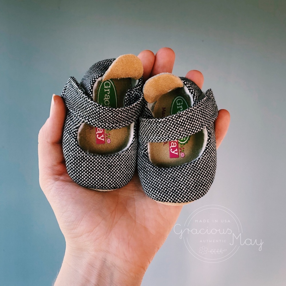 Black Sparkle Glitter Dress Shoes Baby Girl Size 1